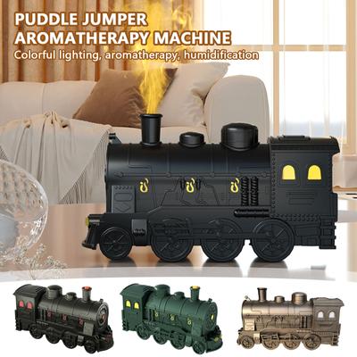 Contenedor Difusor de Aroma de Tren Pequeño Aceite Lámpara de Aromaterapia Colorida Atomización Humidificador