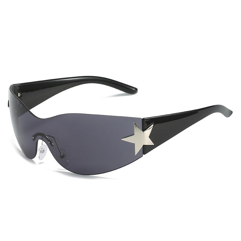 One-Piece Sunglasses, Wrapping Glasses, Personalized Pentagram Sunglasses For Women