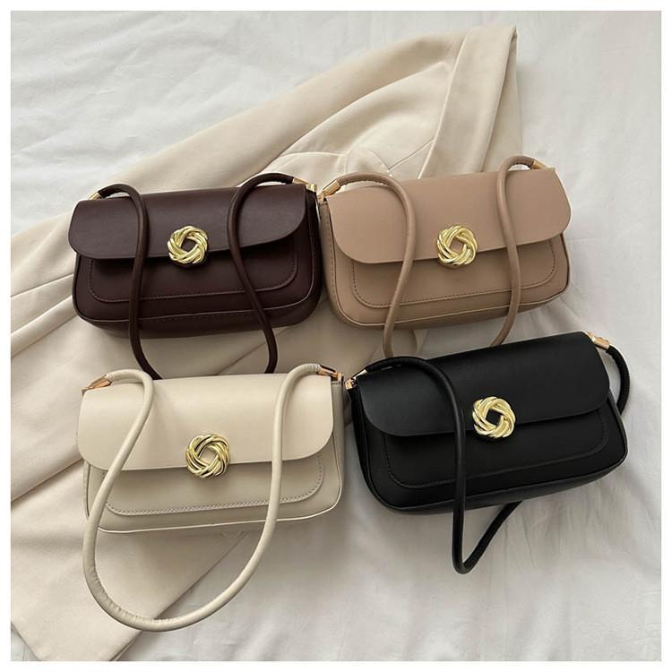Small Retro Shoulder Bag 2023 Winter New Fashion Street Style Crossbody Bag
