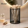 Office Supplies Storage Organizer Pen Holder/Storage Basket, Hollow Grid Iron Tube, Multipurpose Small Object Durable Pencil for Stationery And Makeup