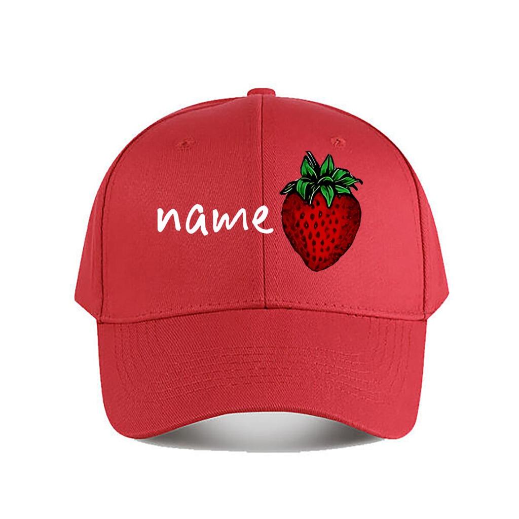 Vibrant Strawberry Vinyl Decal Home Decor Baseball Cap Fashion Unisex Sunhat Womens Outdoor Sports Snapback Cap