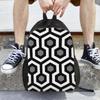 Geometric Pattern Looped Hexagons Kerry Backpack Hot Sale Daypack Kids BookBag School Bag Shoulder Bags for Men Women