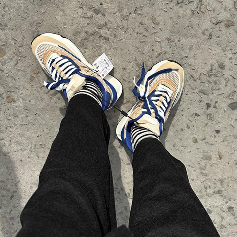 Thick Bottom Women Sneakers Casual Mesh Breathable Outdoor Anti-slip Wear Resistance Shoes for Women Flat Bottom Comfortable