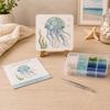 Ocean Inspired Ocean DIY Sea Glass Art Kit Home DIY Crafting Kit  Adult Beginner