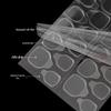 Enhanced Jelly Gel Nail Stickers - Strong Adhesion, Reusable, Double-Sided Adhesive, Long-Lasting, Removable False Nail Patches.