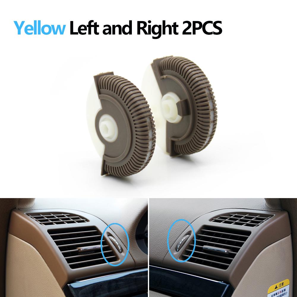 2PCS Front Rear Air Conditioning Control Roller AC Vent Base Rolling Wheel For Benz E Class W211 E200 E300 E230 E260 E280