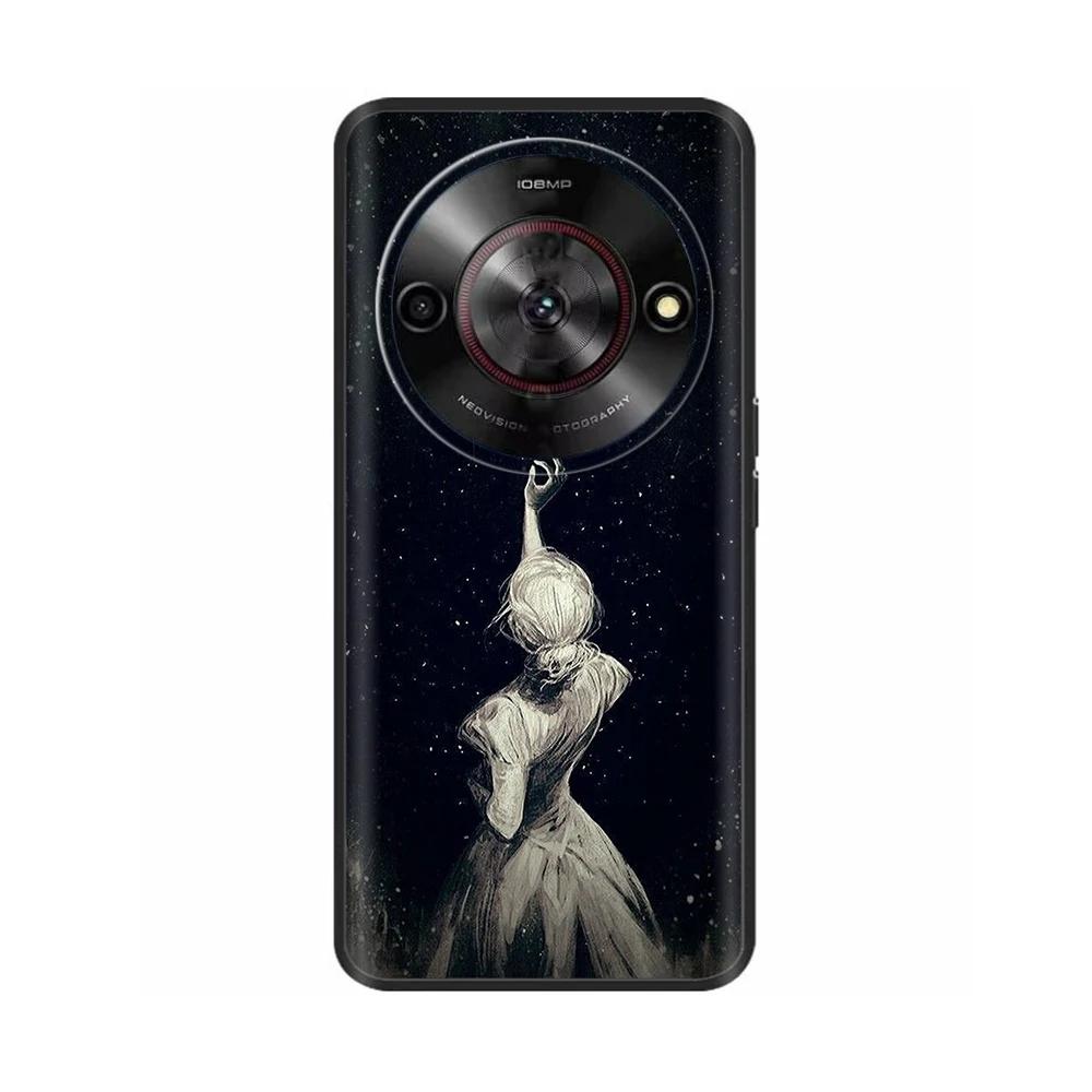 Painted Cover For ZTE Blade A75 5G Case Soft Silicone Fundas Shockproof Shell Back Cover For ZTE Blade A75 5G 4G Cases Bumper
