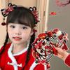 Gland chinois nouvel an chapeaux tresse cheveux Hanfu bâtons de cheveux enfants perruque bandeau enfants