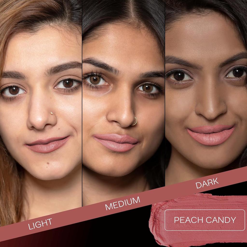 FACESCANADA Weightless Matte Finish Lipstick Peach Candy 14 4gm