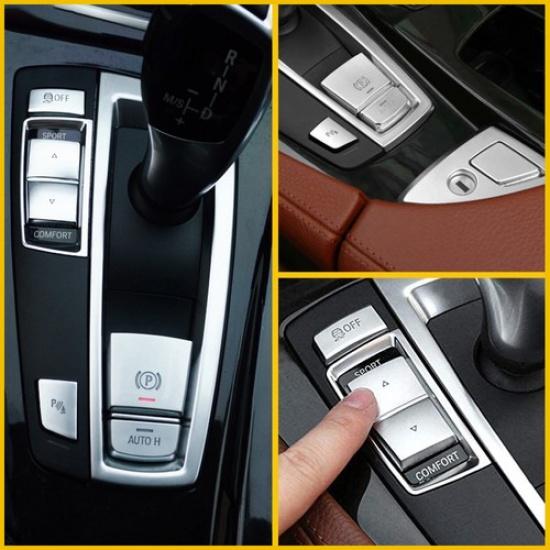 Chrome Handbrake Auto Hold Button Switch Cover Trim For BMW 5 6 7 X3 X5 X6 F10 K