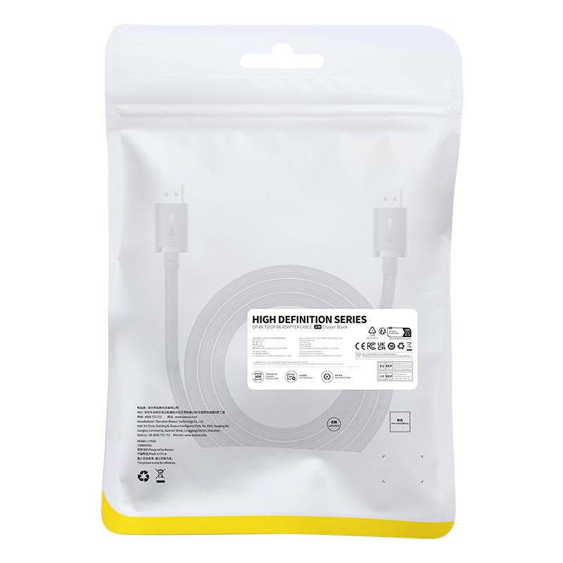 Cable Dp 8K To Dp 8K Baseus High Definition 2M (Black)