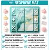 Game Night Essentials Fidget Trading Board Mat, Non-Slip Rubber 18" x 16" Portable with Markers Accept Add Reject for Toys Party Supplies