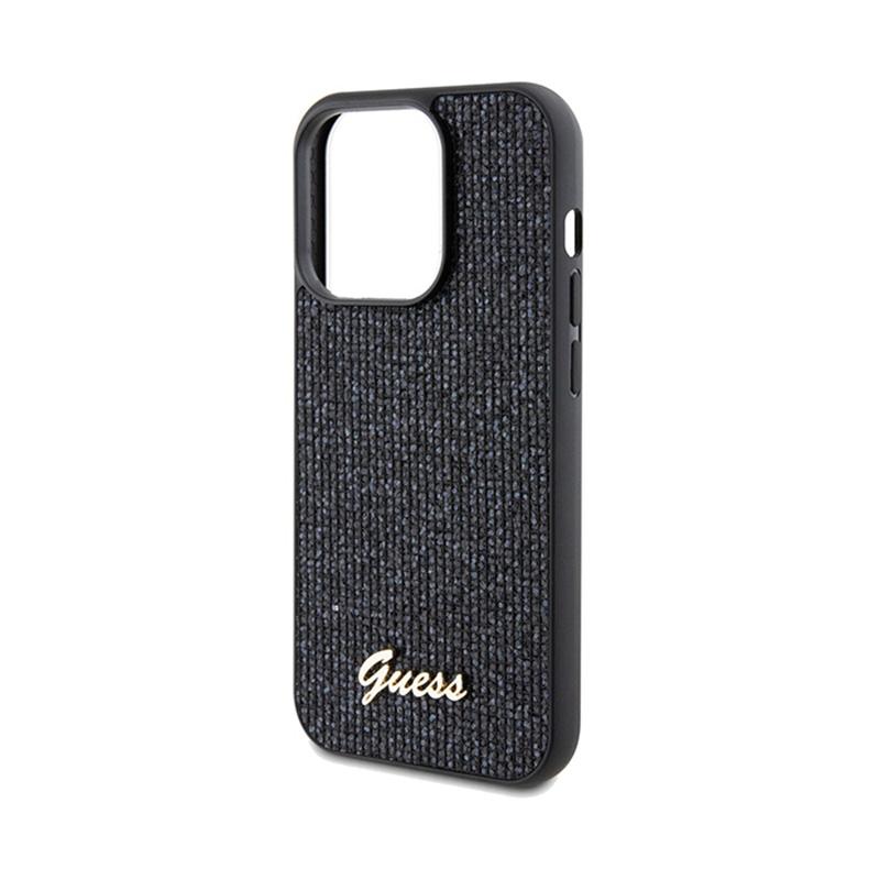 Guess Disco Metal Script - Etui Iphone 14 Pro Max (Czarny)
