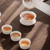 Dehua Ceramic Lamb-Fat Jade White Tea Set