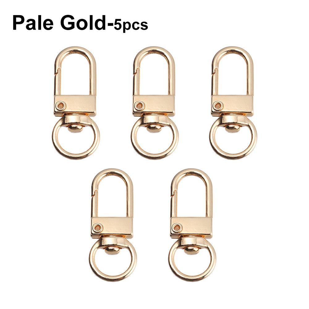 5Pcs Hardware Bag Part Accessories Jewelry Making Split Ring Lobster Clasp Hook Bags Strap Buckles Collar Carabiner Snap