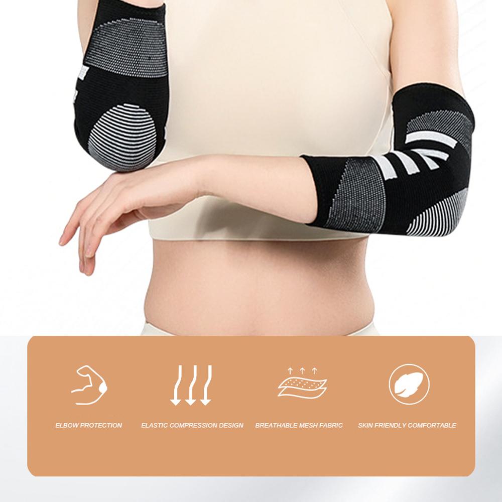 1Pc Sports Elbow Brace Compression Support Sleeve For Tendonitis, Tennis Elbow, Golf Elbow Treatment - Reduce Joint Any Activity