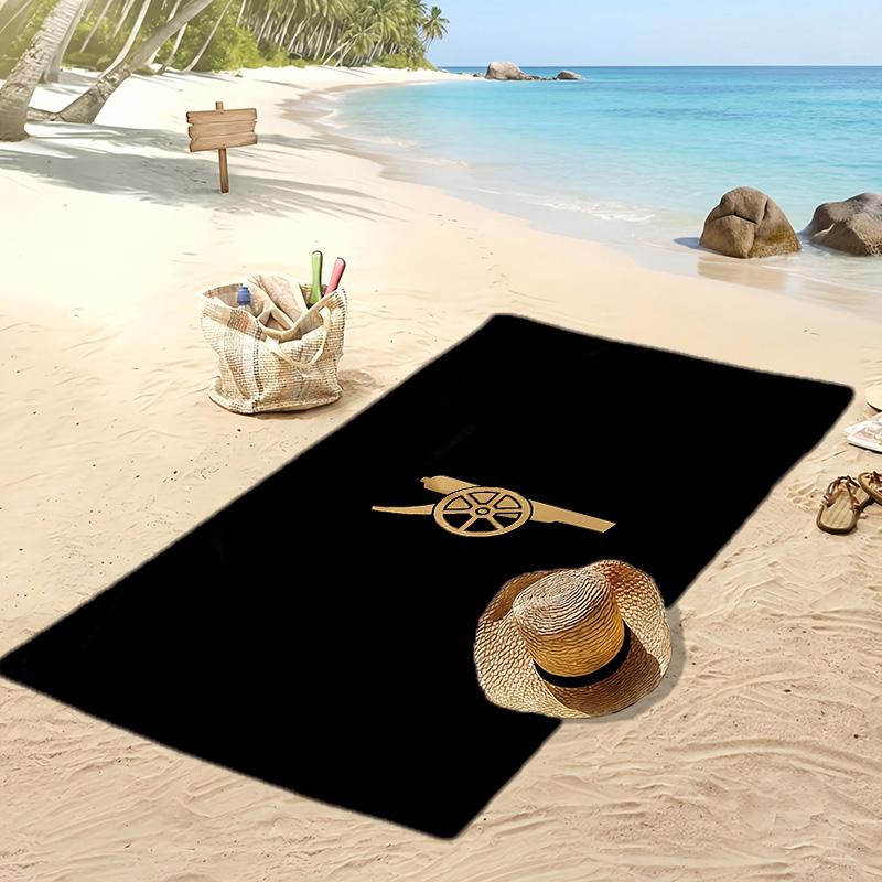 Arsenal - Telo da Spiaggia Stampato Asciugatura Rapida Morbido Portatile Grande Rettangolare Coperta da Spiaggia per Viaggio Piscina