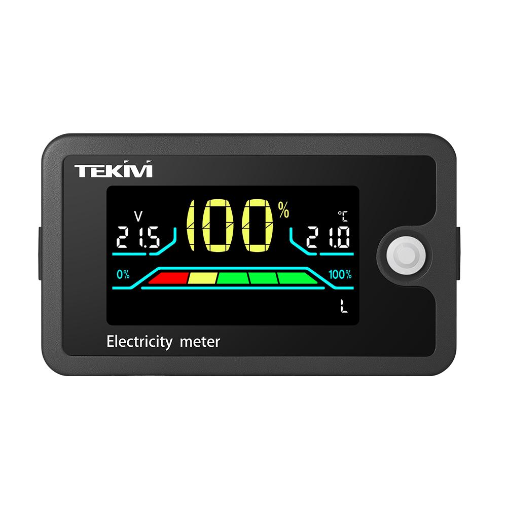 DC 8-100V LCD Digital Voltage Battery Capacity Indicator 12V 24V 48V 72V Lithium Acid Voltmeter Power Monitor For Car Motorcycle