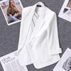 Light Green Linen Suit Short Jacket for Women Thin Korean Style Small High-end Casual Suit Temperament Top