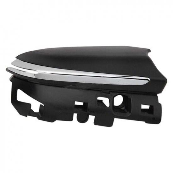 - Toyota Camry & Avalon Left Side Rearview Mirror Bottom Cover w/ Trim | Black | 1 Year Manufacturer Warranty | Front | China