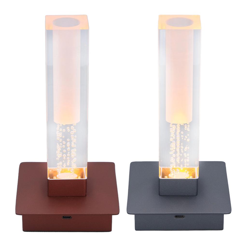 Cordless Table Lamp Stepless Dimming 3 Color Temp IP54 Water Resistant Rechargeable Touch Control Ac