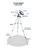 Telescópio Astronômico HD 70300 de Alta Ampliação para Observação de Estrelas e da Lua - Perfeito para Crianças