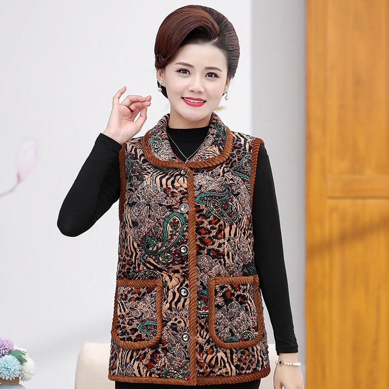 

Жилет женский осенне-зимний бархатный термобелье короткий жилет лацкан без рукавов утолщенный жилет верхняя одежда 2XL (95-55kg recommended)