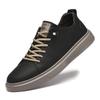 Genuine Leather Men Casual Shoes Designer Luxury Brand Lace Up Skateboard Sneakers Italian Men's Shoes Mocassins Plus Size 47