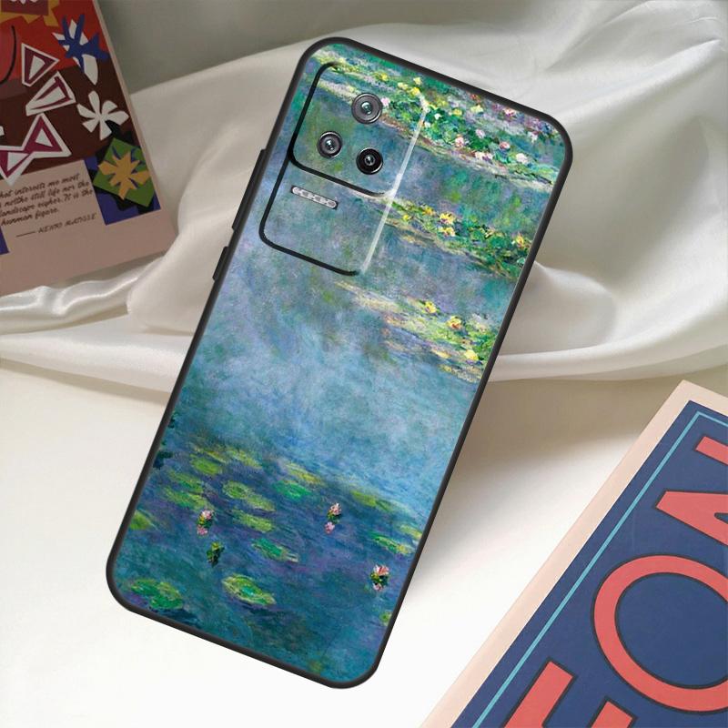 Claude Monet Kunstmalerei Hülle Für POCO X6 Pro M6 X5 X3 M5s F3 F5 Xiaomi 14 Ultra 13 12 Lite 11T 12T 13T Pro Hülle