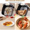 Luftfritteuse, Einweg-Papiereinlage, antihaftbeschichtet, ölbeständige Pergamentmatte zum Kochen, Mikrowellenherd, Spezialbacken, Grillen, Braten