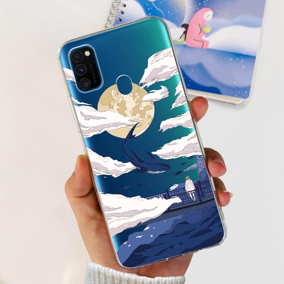 For Samsung M21 Case SM-M215F Silicone Soft Phone Cover For Samsung Galaxy M21 2020 Fundas Cartoon Coque For Samsung M 21 Bumper