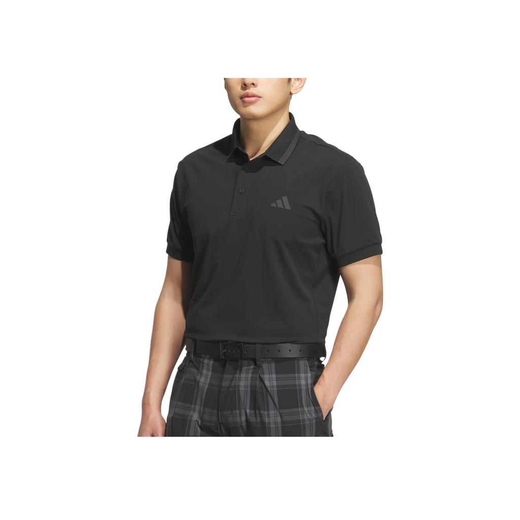 adidas Comfortable Casual Breathable Short Sleeve Polo Shirt Men Tops Black JF6271