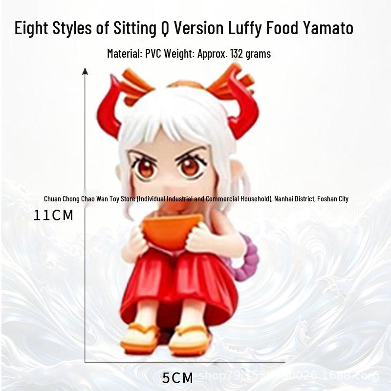 One Piece: Eight Character Model Figures - Luffy, Zoro, Nami & More