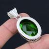 Peridot Gemstone Pendant Solid 925 Sterling Silver Pendant Jewelry Gift For Unisex