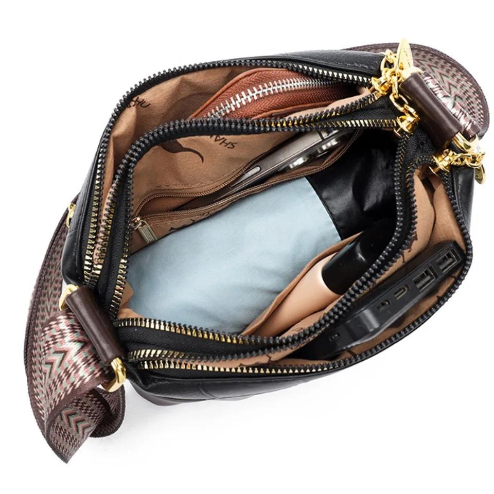 Luxe merk dames messenger bag zacht leer designer mode dames schoudertas crossbody