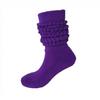 Slouch Socks Cotton Scrunch Knee High Extra Long and Heavy Socks Casual Solid^