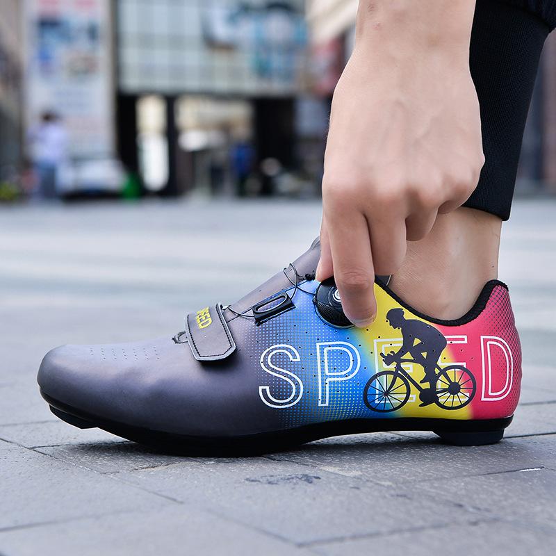 Pantofi de ciclism deblocați pentru exterior, pantofi de ciclism de munte cu blocare, pantofi de spinning cu talpă rigidă pentru bărbați și femei