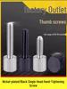 Knurled Hand-Tightening Flat-Head Screw M3M4