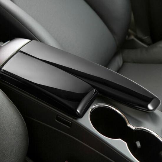 Bright Black ABS Car Central Storage Box Cover For Benz C Class W204 2008-2014