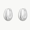 MERCURY [silver 925] Ellipse Hoop Earring