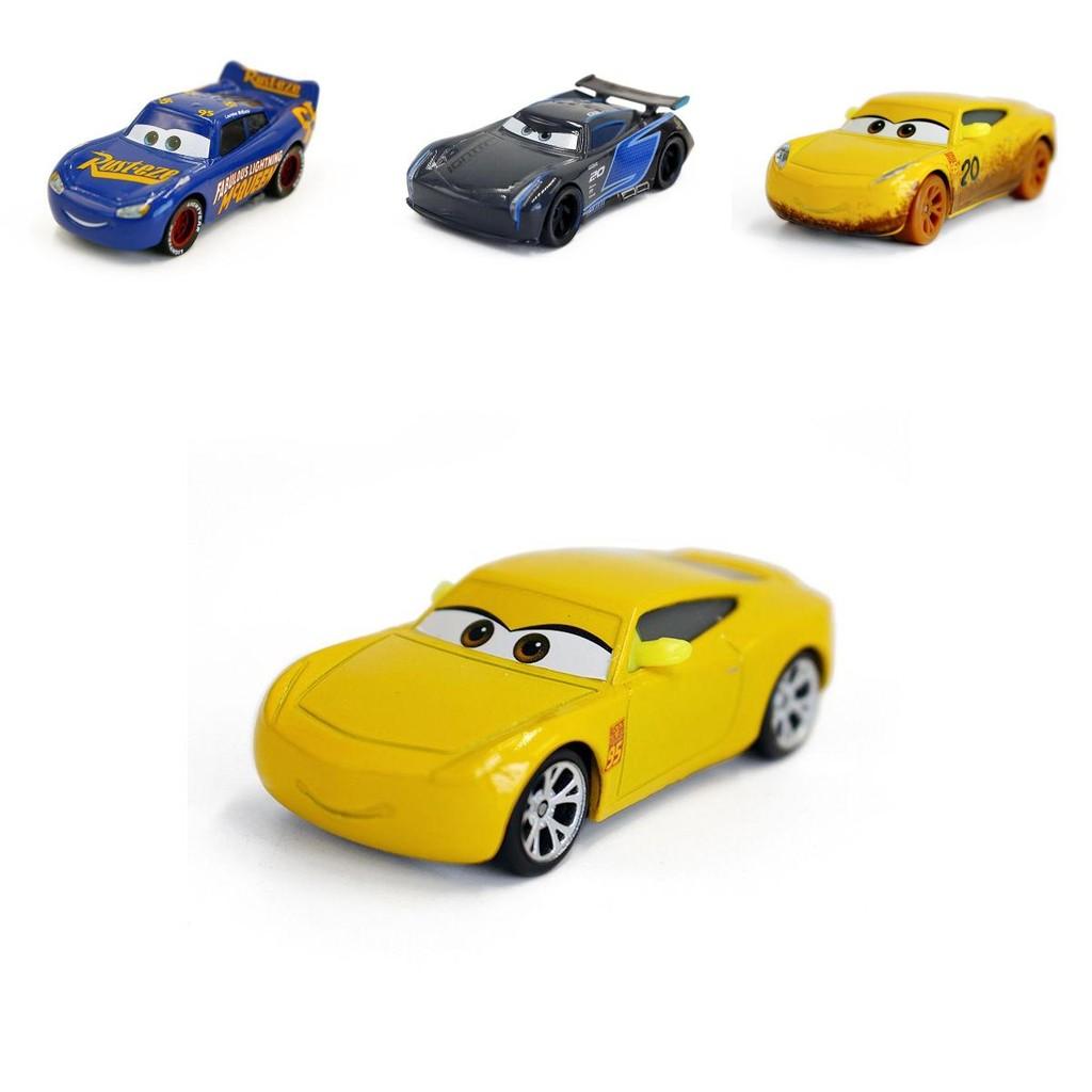 Modellino Dettagliato Auto 3 Campione Saetta McQueen Black Storm Jackson 51 in Lega per Bambini