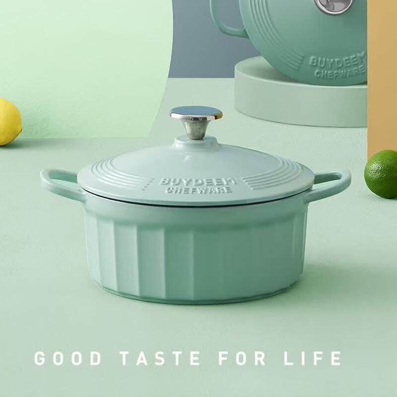 Buydeem Cast Iron Enamel Dutch Oven