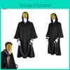 Robe Capa Fantasia Naruto Akatsuki Tobi Uchiha Obito de Alta Qualidade