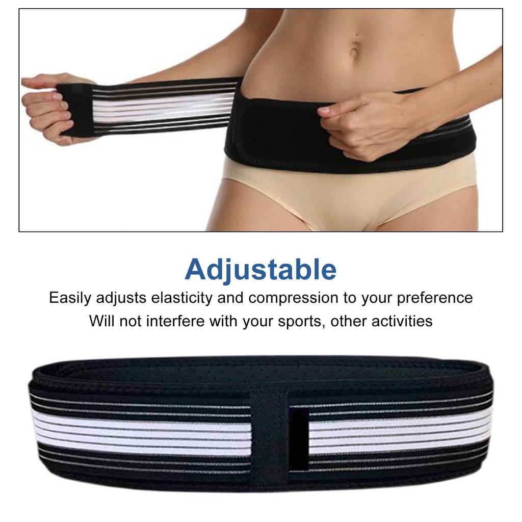 Hip Belt Adjustable Breathable Prevent Slip Pelvic Support Brace for Men Women Lower Back Lumbar Pain