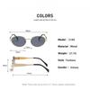 Retro Steampunk Sun Protection Sunglasses Vintage New Women's Metal Oval Sunglasses Ladies Classic UV400 Sunscreen Eyewear