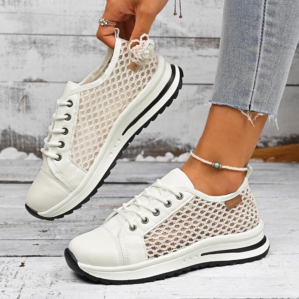 Fashion Women's Sneakers 2025 New Fashion Flat Women's Shoes Vulcanized Casual Sneaker Woman Lace Up Women Sneakers Tenis Feminino