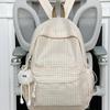Schoolbag plaid schoolbag small fresh high school girl backpack college student lightweight simple computer bag campus student schoolbag