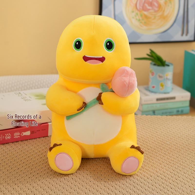 Year of the Dragon Heart Plush: Cartoon Flowers Milk Dragon Toy - Birthday Gift and Sleep Companion for Girls