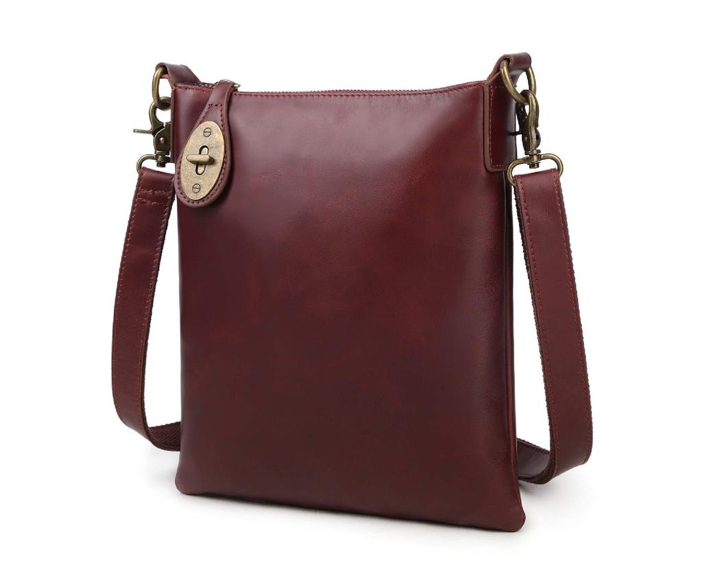 Kimura handmade Shoulder Bag Brand Kimura Kobo Genuine Leather Zipper Business Crossbody Multifunctional Men's Men's (TD001)