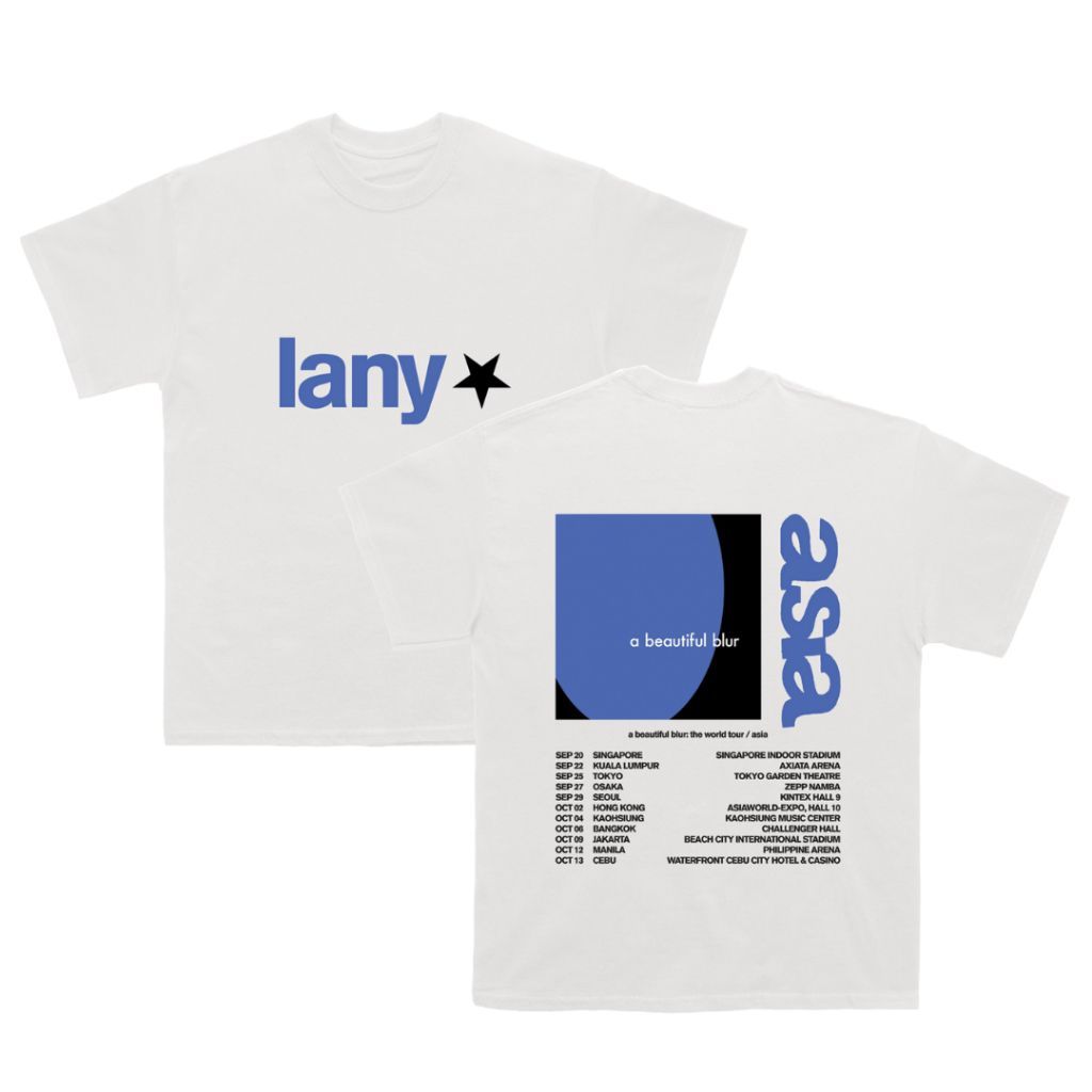 

Men Street Fashion LANY A Beautiful Blur Collection Tshirt Merchandise Fan Merch Menswear Womenwear Print Short Sleeved T-shirt M